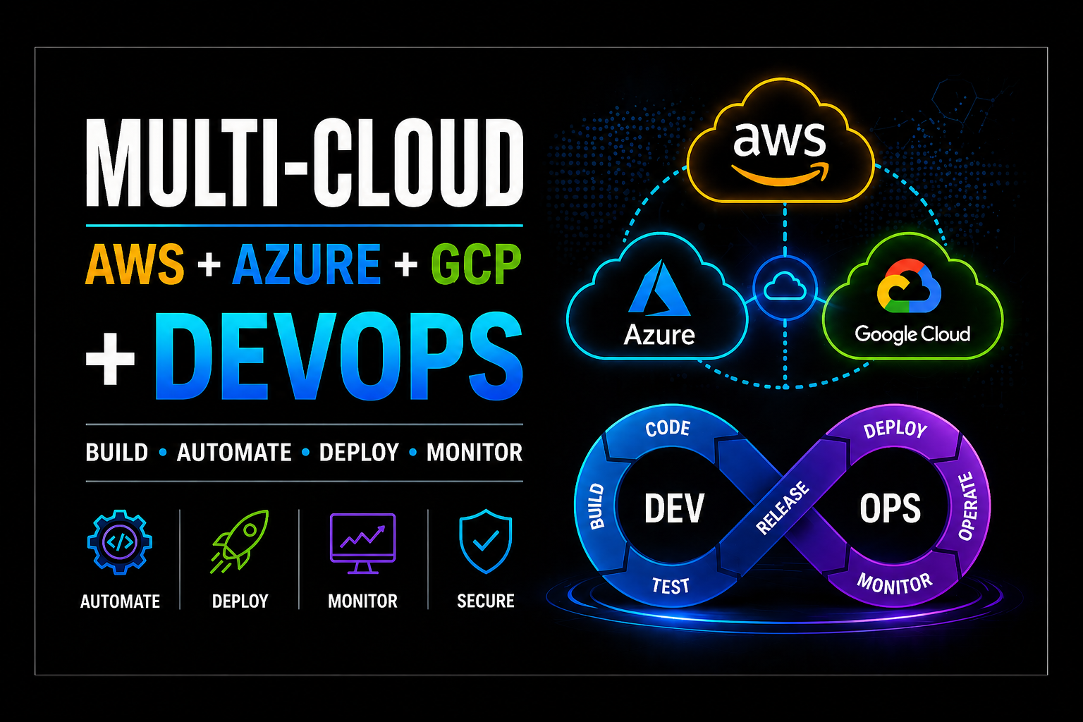 Multi-Cloud (AWS + Azure + GCP) + DevOps