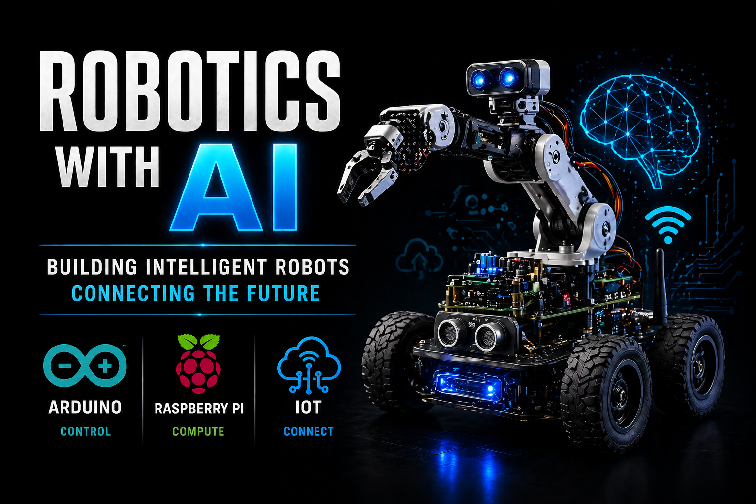 Robotics with AI (Arduino + Raspberry Pi + IoT)